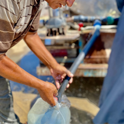 Citerne d'eau à Gaza
