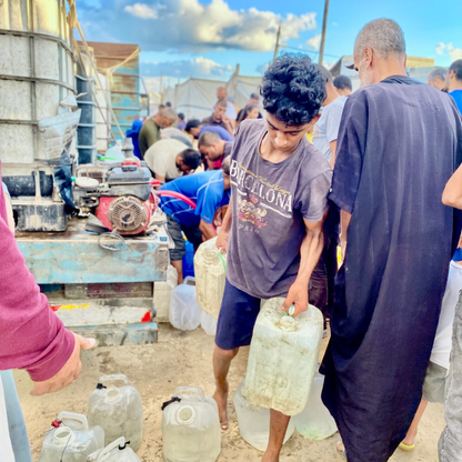 Citerne d'eau à Gaza