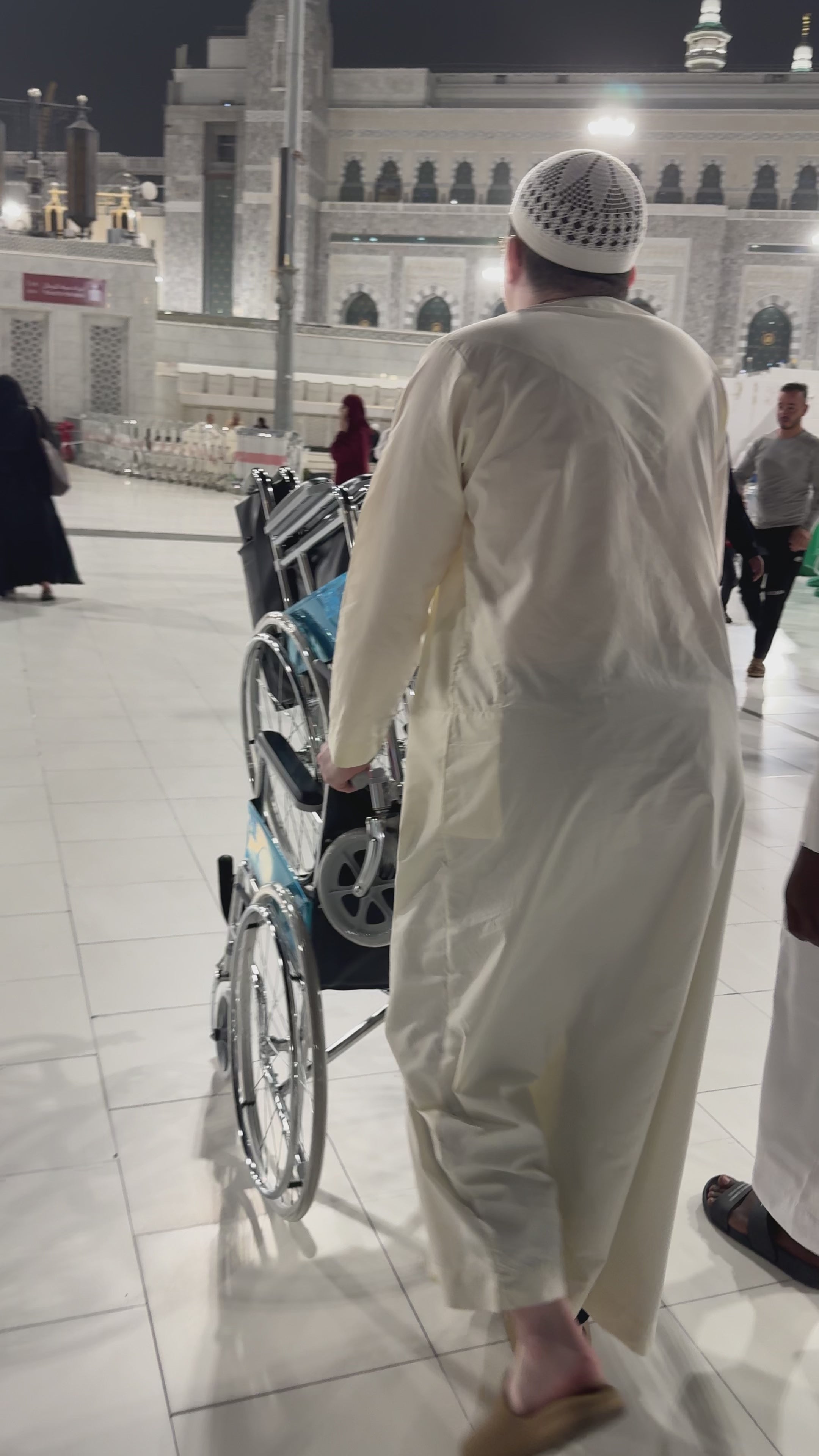 My wheelchair in Makkah