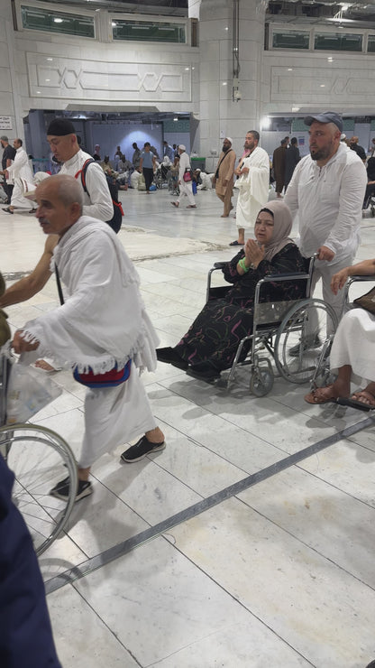 My wheelchair in Makkah